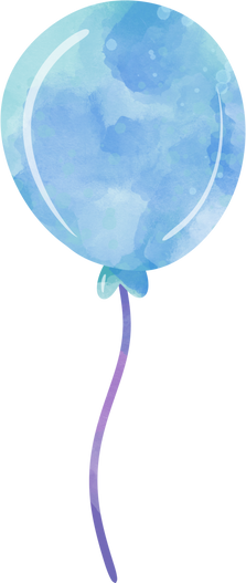 Cartoon illustration, balloons